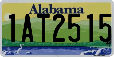 AL license plate 1AT2515