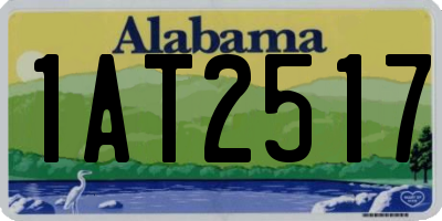 AL license plate 1AT2517