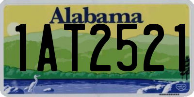 AL license plate 1AT2521