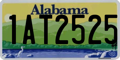 AL license plate 1AT2525