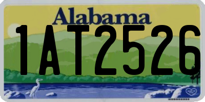 AL license plate 1AT2526