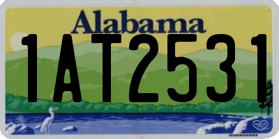 AL license plate 1AT2531