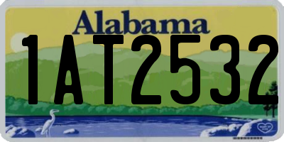 AL license plate 1AT2532