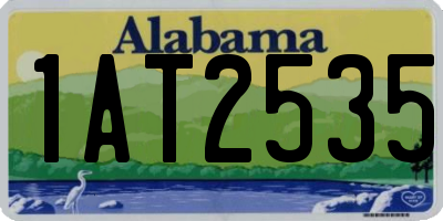 AL license plate 1AT2535