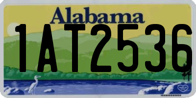 AL license plate 1AT2536