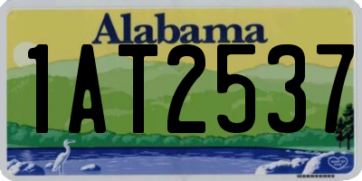 AL license plate 1AT2537