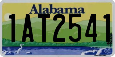 AL license plate 1AT2541