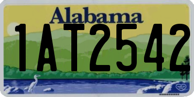 AL license plate 1AT2542