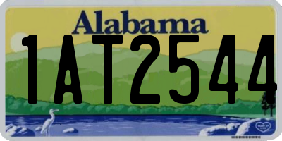 AL license plate 1AT2544