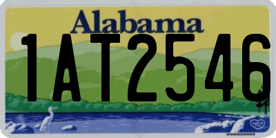 AL license plate 1AT2546