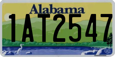 AL license plate 1AT2547