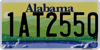 AL license plate 1AT2550