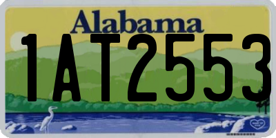 AL license plate 1AT2553