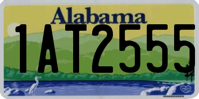 AL license plate 1AT2555