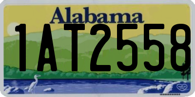 AL license plate 1AT2558