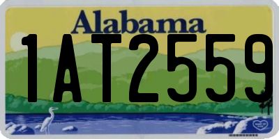 AL license plate 1AT2559