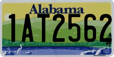 AL license plate 1AT2562