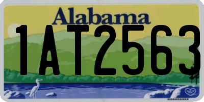 AL license plate 1AT2563