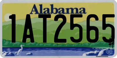 AL license plate 1AT2565