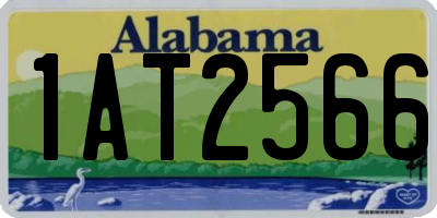 AL license plate 1AT2566