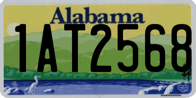 AL license plate 1AT2568