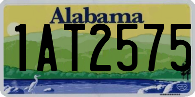 AL license plate 1AT2575