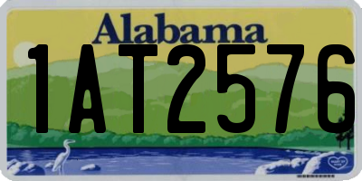 AL license plate 1AT2576