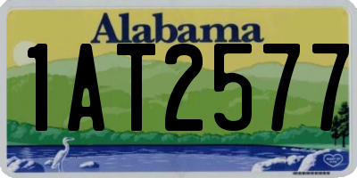 AL license plate 1AT2577