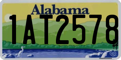 AL license plate 1AT2578