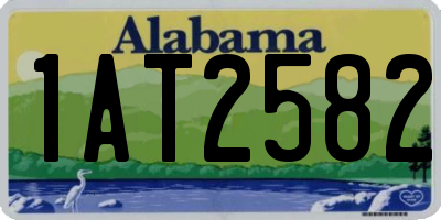 AL license plate 1AT2582