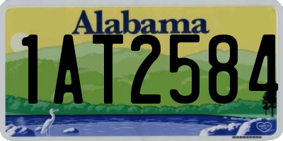 AL license plate 1AT2584