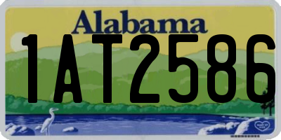 AL license plate 1AT2586