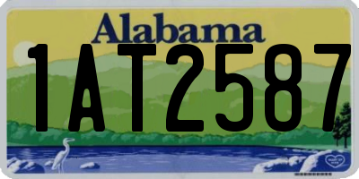 AL license plate 1AT2587