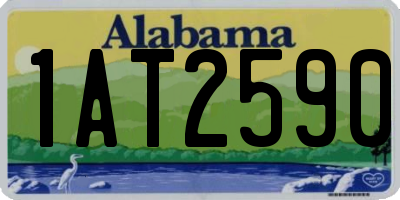 AL license plate 1AT2590