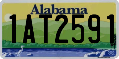 AL license plate 1AT2591