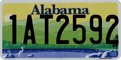 AL license plate 1AT2592