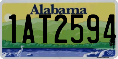 AL license plate 1AT2594