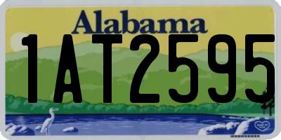 AL license plate 1AT2595