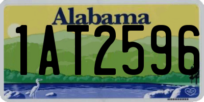 AL license plate 1AT2596