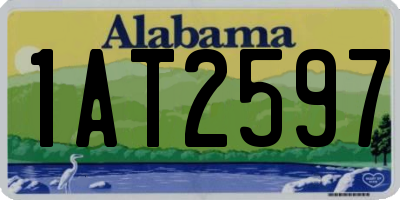 AL license plate 1AT2597