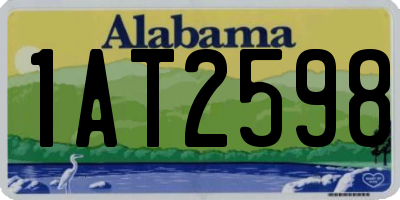 AL license plate 1AT2598