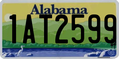 AL license plate 1AT2599