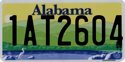 AL license plate 1AT2604