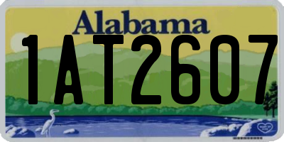 AL license plate 1AT2607