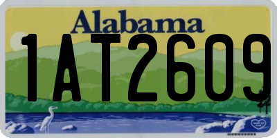 AL license plate 1AT2609