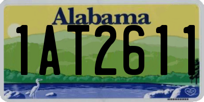 AL license plate 1AT2611