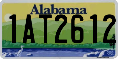 AL license plate 1AT2612