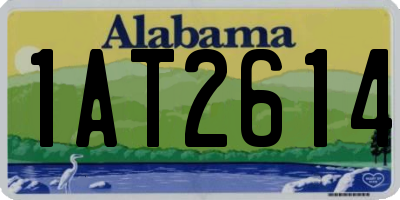 AL license plate 1AT2614