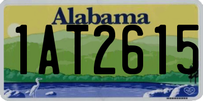 AL license plate 1AT2615
