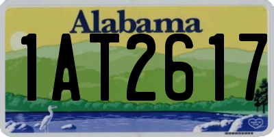 AL license plate 1AT2617